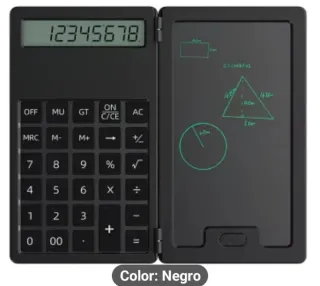 Calculadora LCD 12 dígitos Negra