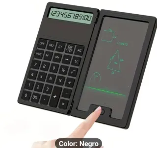 Calculadora LCD 12 dígitos Negra