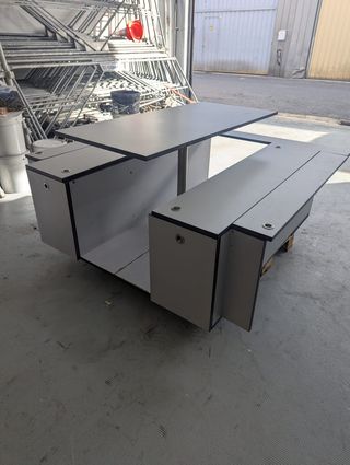 Mueble camper a medida VW T4 – Cama+Mesa+Colchón