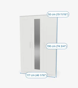 Armario 3 puertas Brimnes Ikea Blanco