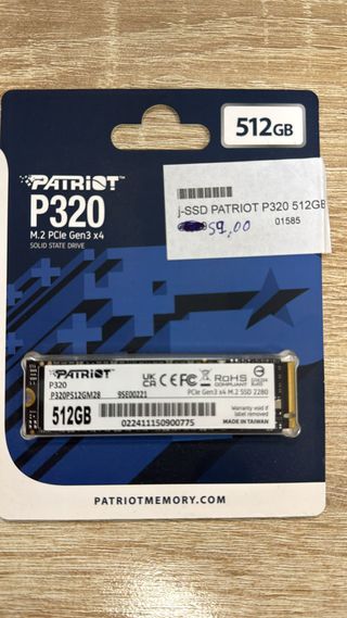 SSD Patriot P320 512GB NVMe M.2