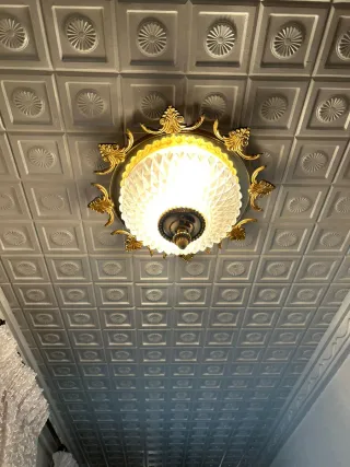 Lámparas de techo de cristal