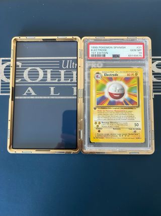 Carta Pokémon Electrode 1a Edición Español PSA 10