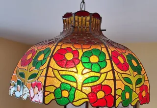 Lámpara Tiffany Cristal y Metal