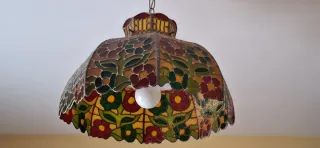 Lámpara Tiffany Cristal y Metal