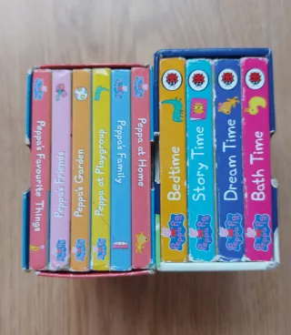 Dos colecciones de libros de Peppa Pig en inglés