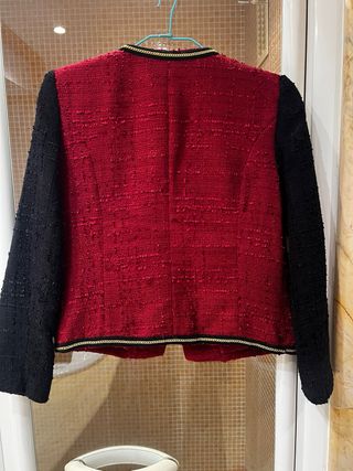 Chaqueta Mango Roja y Negra Talla M