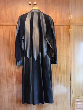 Abrigo de piel mujer negro