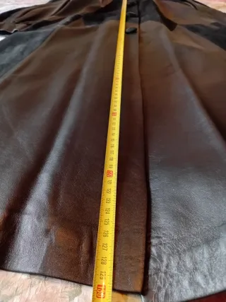 Abrigo de piel mujer negro