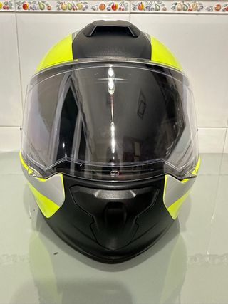 Casco BMW SYSTEM 7 Carbon Negro/Amarillo Fluor