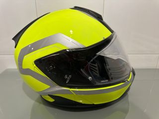 Casco BMW SYSTEM 7 Carbon Negro/Amarillo Fluor