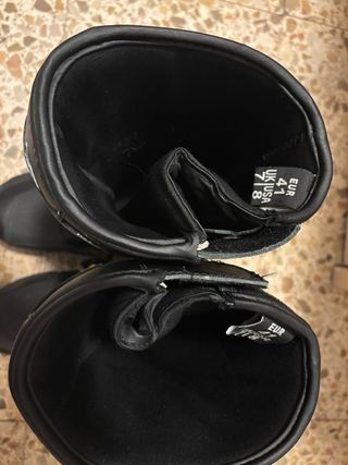 Botas de Moto Negras y Amarillas