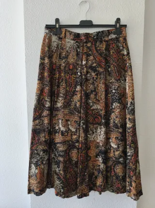 Falda vintage punto de seda