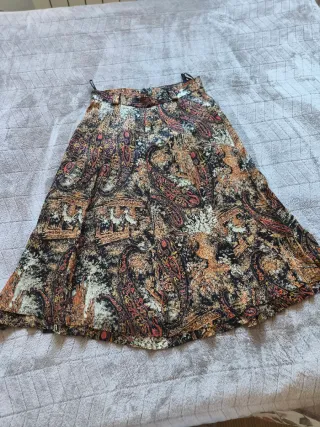 Falda vintage punto de seda