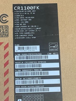 Chromebook ASUS Negro