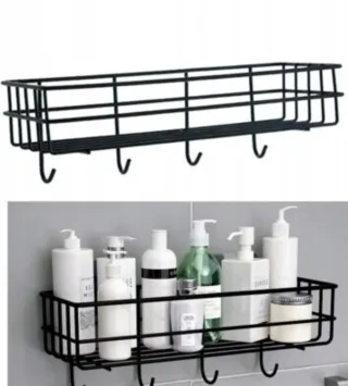 Scaffali metallici neri