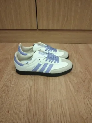 Adidas Samba Nuevas Gris Blanco