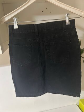 Minifalda vaquera negra Talla XS
