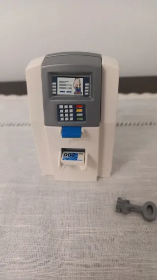 Cajero Playmobil con accesorios