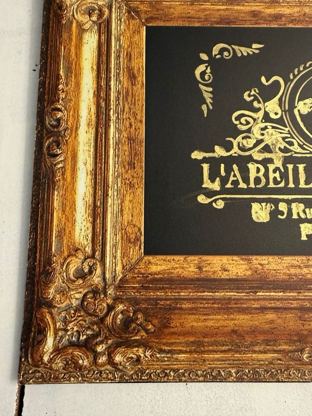 Cuadro Decorativo L'abeille Royale Marco Dorado