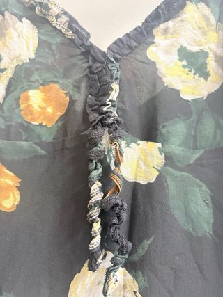 Vestido largo estampado floral