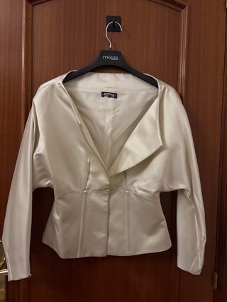 Chaqueta fiesta satén talla S