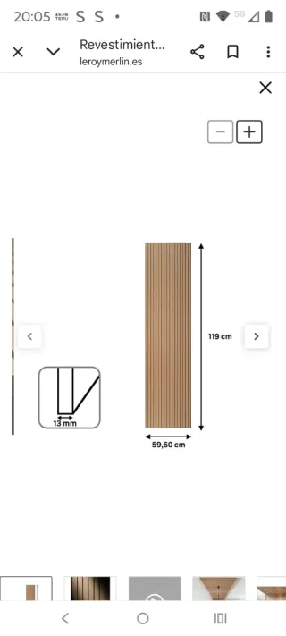 2 Placas Revestimiento Pared Madera