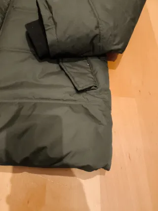 Abrigo Schott verde militar impermeable