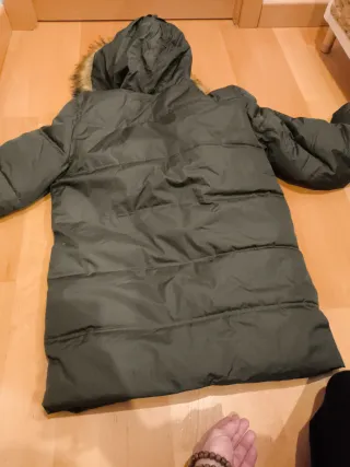 Abrigo Schott verde militar impermeable