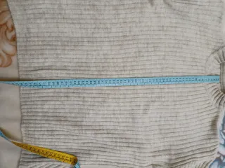 Jersey mujer beige cuello alto talla única