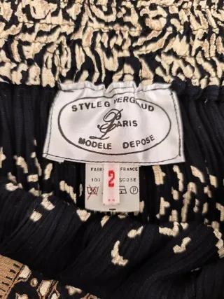 Falda vintage elástica estampada