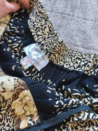 Falda vintage elástica estampada