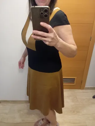 Vestido Arggido Manga Corta Talla L