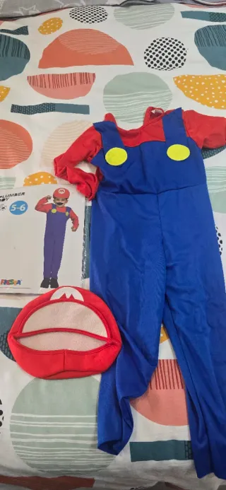 Disfraz Mario Bros Talla 5-6
