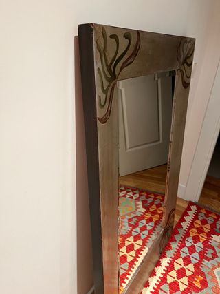 Espejo decorativo marco plateado