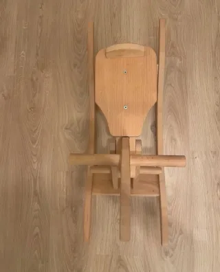 Caballito balancín de madera