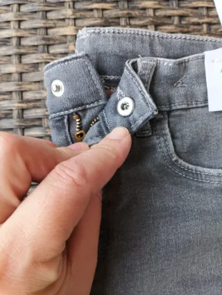 Pantalones vaqueros niña con forro talla 7/8 años