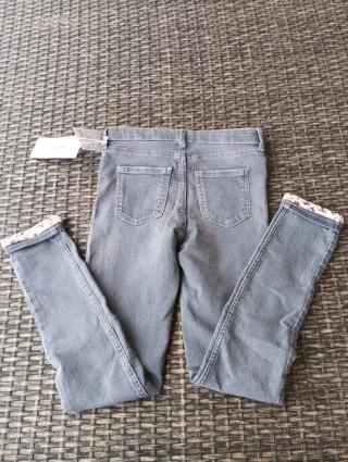 Pantalones vaqueros niña con forro talla 7/8 años