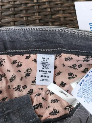 Pantalones vaqueros niña con forro talla 7/8 años