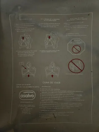 Cuna de viaje Asalvo Baby 120cm x 60cm