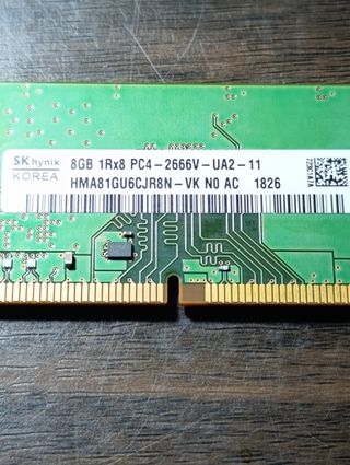 memoria ram  8g ddr4 dimm 2666mhz