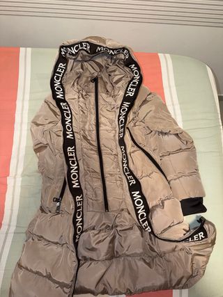 Plumífero Moncler Mujer Talla S Beige