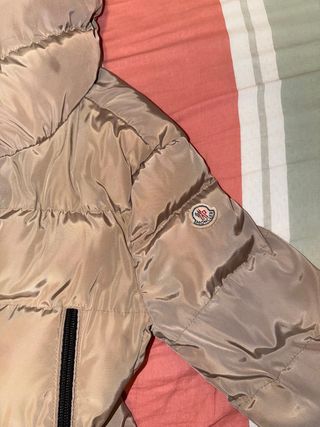 Plumífero Moncler Mujer Talla S Beige