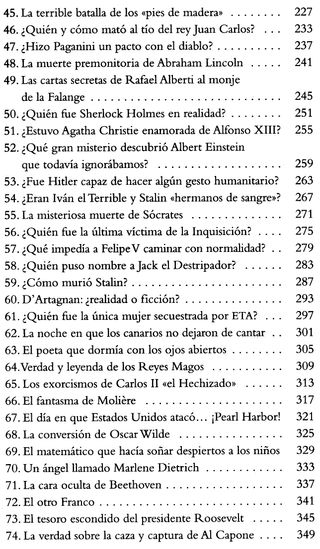 LAS PAGINAS SECRETAS DE LA HISTORIA. ENIGAMAS.