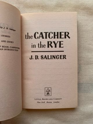 The catcher in the Rye.
