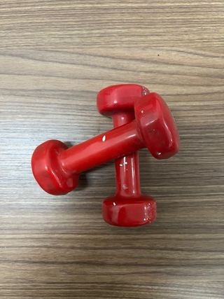 2 Mancuernas Rojas 1kg