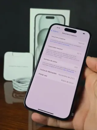 iPhone 15 Negro 128gb 82% Bateria Como Nuevo