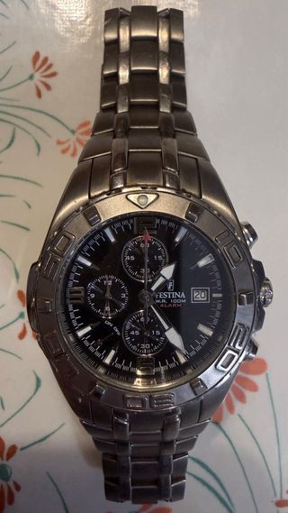 Reloj Festina Titanium mod. 17606 Cronógrafo Negro