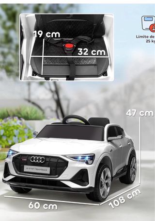 Coche Eléctrico Audi Niños +3 Años