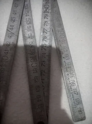 Metro plegable antiguo años 40 M.I barcelona